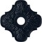 Ekena Millwork Peralta Ceiling Medallion (Fits Canopies up to 4 5/8"), 17 3/4"OD x 3 1/8"ID x 1"P, Midnight Dream CM17PEMDF - alternate 1